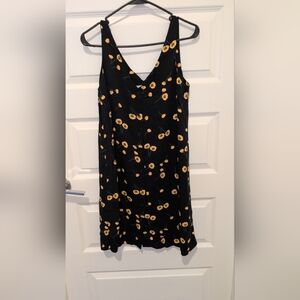 POPSUGAR Black and Yellow Floral Dress
